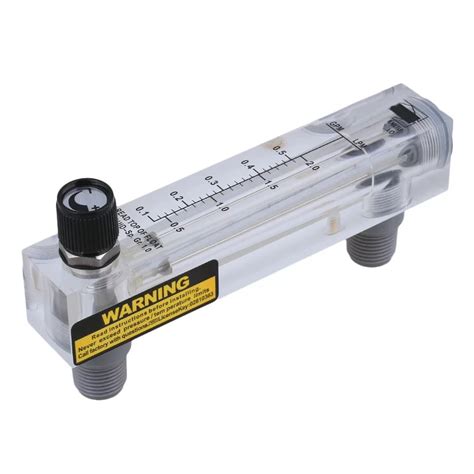 LZM 15T Adjustable Panel Type Flowmeter Flow Meter For Liquid 0 5 2LPM