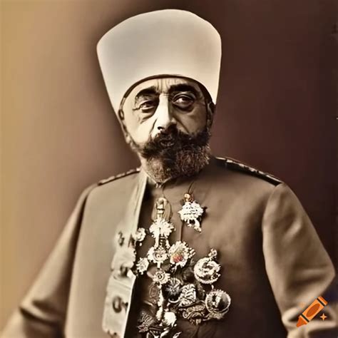 Portrait Of Sultan Abdul Hamid Ii On Craiyon