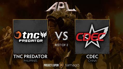 Tnc Predator Vs Cdec Game Bo Asia Pro League Youtube