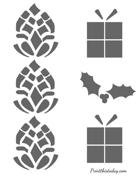 16 Free Printable Christmas Stencils