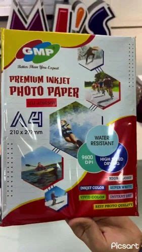 GMP 130gsm A3 Self Adhesive Inkjet Photo Glossy Sticker 100Sheets At