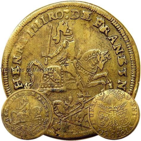 1610 Henri Iiii Any Victory Comes From The Lord French Brass Jeton