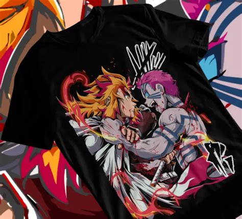 Rengoku Akaza Demon Slayer Kimetsu No Yaiba Anime Manga Unisex T Shirt