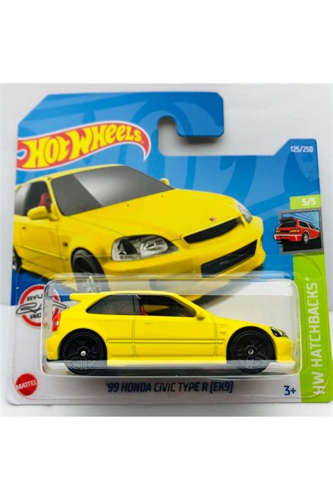 Hot Wheels Honda Civic Type R Ek Yellow L Ek Hotwheels