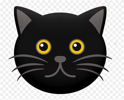 Download Cartoon Black Cat Face Clipart - Cartoon Black Cats - Png ...