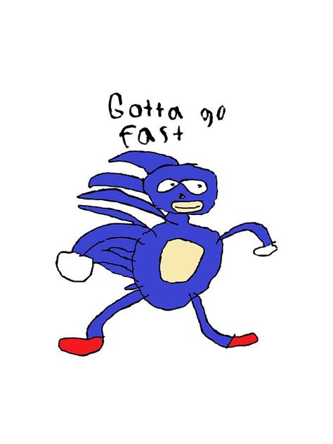 Gotta Go Fast Sonic Digital Art By Rubick Runner