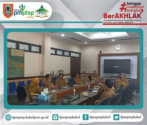 DPMPTSP Provinsi Kalsel Melayani Dengan Amanah Nyaman Transparan