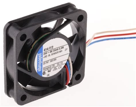 414F 2 Ventilador Axial Ebm Papst 400 F De 40 X 40 X 10mm 24 V Dc