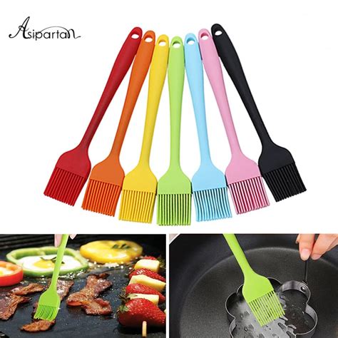 Asipartan 1pc Silicone Baking Pastry Brushes Heat Resistant Bbq Cake