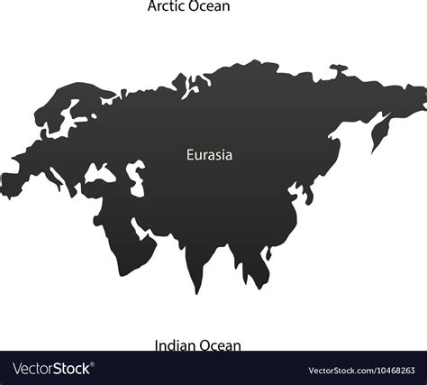 Eurasia continent Royalty Free Vector Image - VectorStock