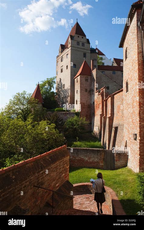 Trausnitz Castle Above The Town Of Landshut Lower Bavaria Bavaria