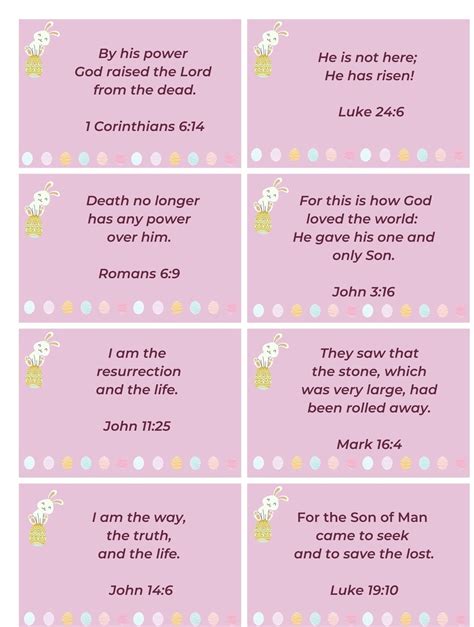 Easter Printable Bible Verses For Easter Bible Verses To Encourage