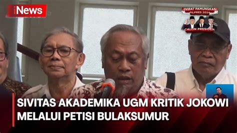 Civitas Academica UGM Sampaikan Petisi Untuk Jokowi Minta Semua Pihak