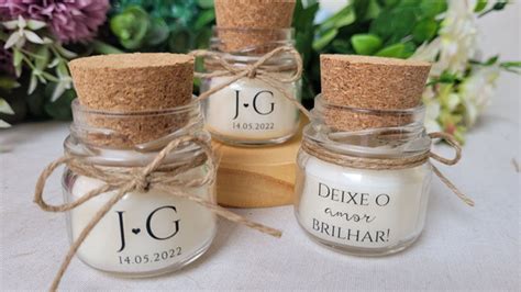 Lembrancinha Para Casamento Velas Aromaticas Produtos Elo7