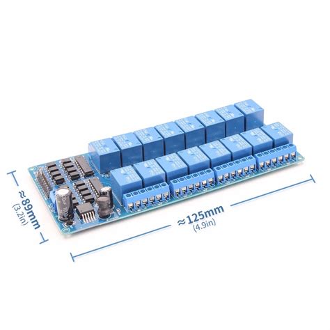 5v 16 Channel Relay Module With Light Coupling Lm2576 Power Supply