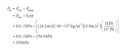 Answered: (a) Calculate the absolute pressure at… | bartleby