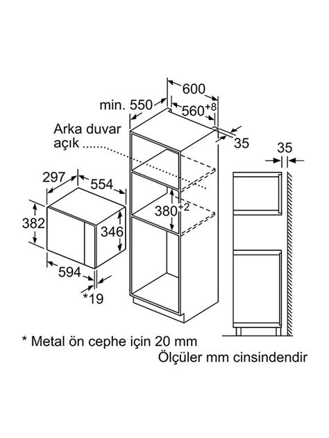 Bosch BEL524MS0 Ankastre Mikrodalga Fırın Inox Anadolu AVM