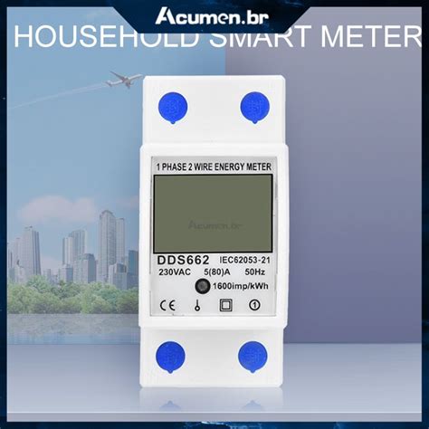 Monof Sico Din Rail Medidor De Energia El Trica Medidor De Energia