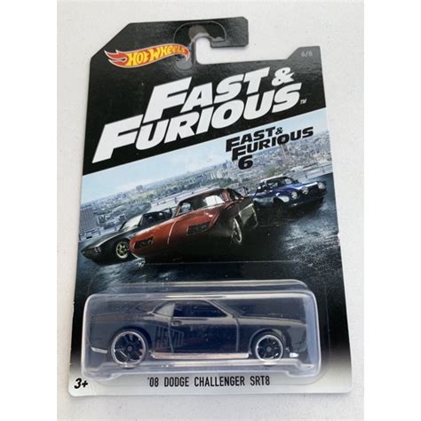 Hot Wheels 08 Dodge Challenger Srt8 Fast Furious 6 Car Shopee Malaysia