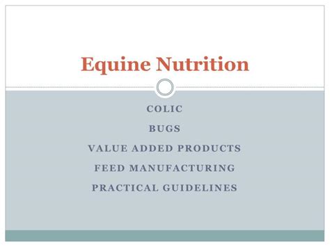 PPT - Equine Nutrition PowerPoint Presentation, free download - ID:3005424