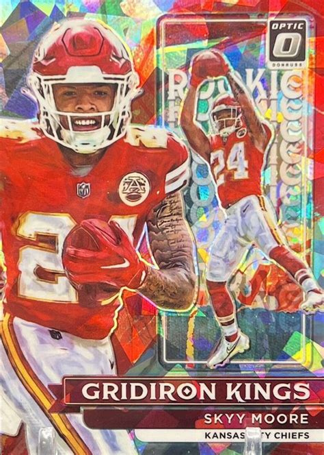 Skyy Moore 2022 Optic Rookie Gridiron Kings Ice Rgk 16 Price Guide