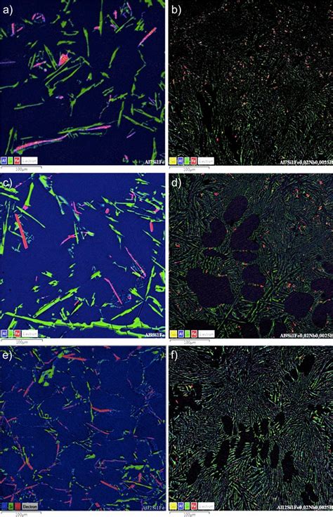 Semeds Images Displaying The Microstructure Of The Alloys Containing 7 Download Scientific