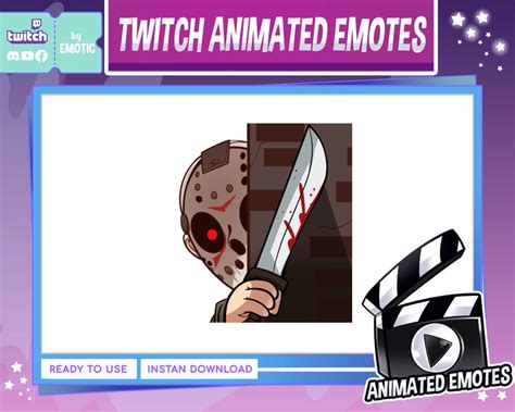 Animated Emote Jason Horror Dbd Dead By Daylight Lurk Emote Stream And