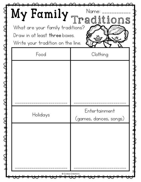 My Culture Worksheets