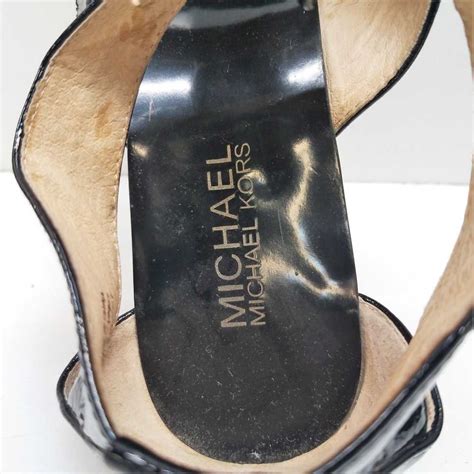 Michael Kors Patent Leather Gladiator Sandals Womens… Gem