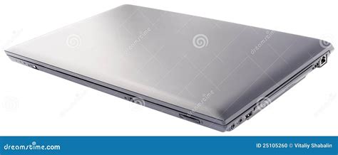 Closed laptop isolated stock photo. Image of notebook - 25105260