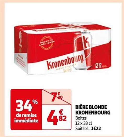Promo Bi Re Blonde Kronenbourg Chez Auchan Direct Icatalogue Fr