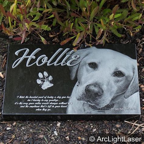 Granite Pet Marker Custom Pet Memorial Laser Engraved Pet Etsy