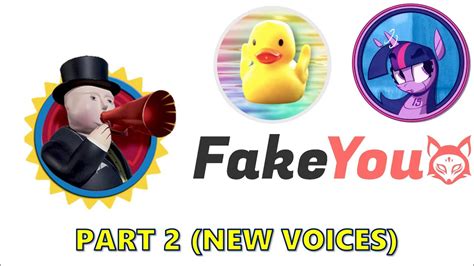 The Voices That Uberduck Fakeyou And Ai Need Part Youtube