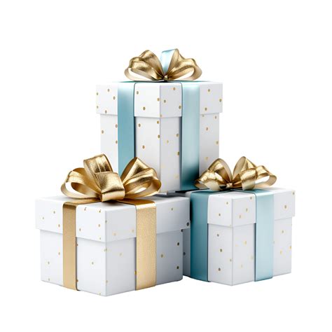 AI generated Christmas Gifts Boxes Christmas Gifts No Background AI