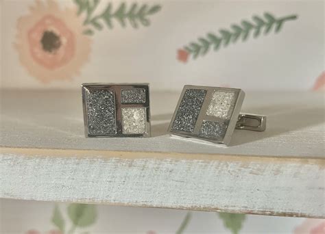 Square Cufflinks — Made With Love Keepsakes Breastmilk & Dna Jewelry