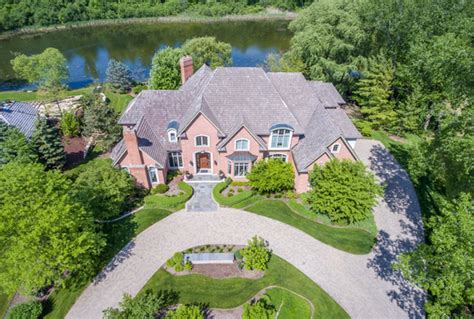 10 000 Square Foot Lakefront Brick Mansion In Saint Charles Il Homes