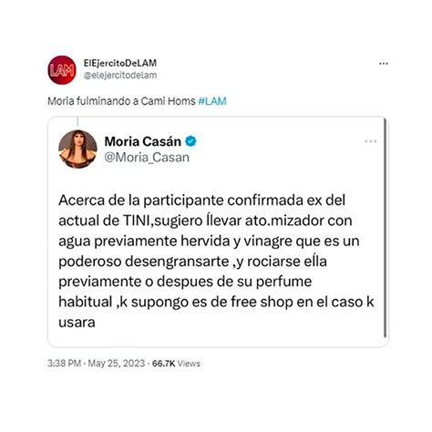 Moria Casán Cuestionó La Participación De Camila Homs En El Bailando 2023 Infobae