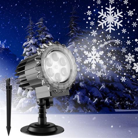 The Latest Snowflake Projector Lights Indoor Outdoor Waterproof