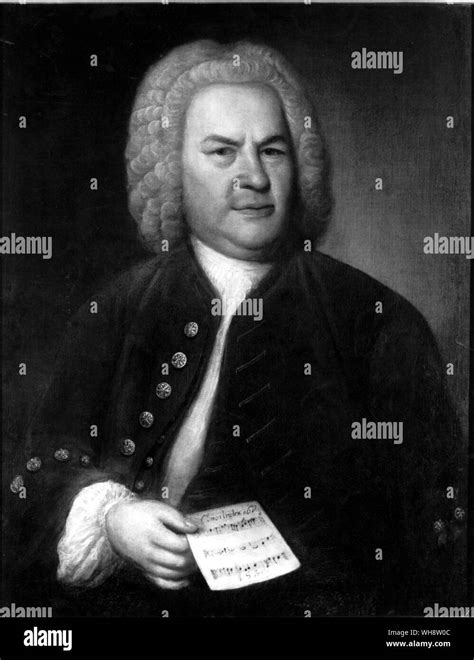 Painting Of German Composer Johann Sebastian Bach 1685 1750 By Elias