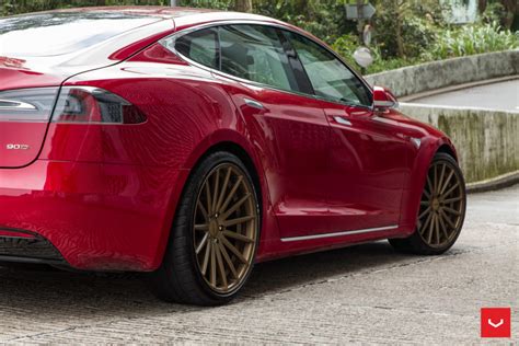 Tesla Model S Hybrid Forged Series Vfs 2 Vossen Wheels