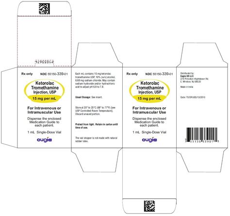 Ketorolac Injection - FDA prescribing information, side effects and uses