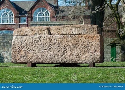 Medieval stone coffin stock image. Image of sarcophagus - 50750211