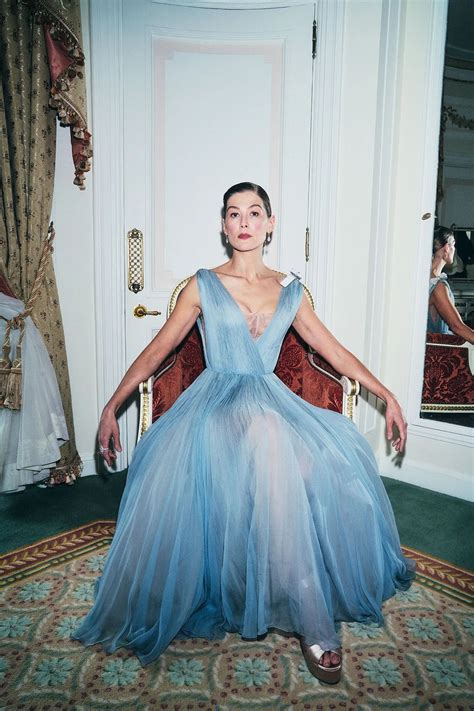 Rosamund Pike Backstage At The Baftas With British Vogue February