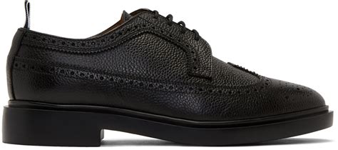 Thom Browne Black Classic Longwing Brogues SSENSE