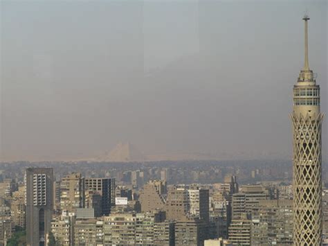 Pyramids Of Giza From Downtown Cairo On A Clear Day Captspaulding