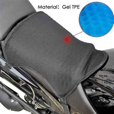 Coj N De Gel Para Asiento De Motocicleta Cubierta De Almohadilla De