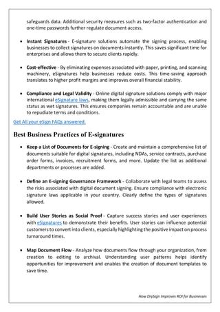 Electronic Signatures The Right Move For Business Owners DrySign