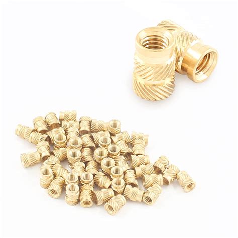 Litoexpe M Threaded Inserts Brass Heat Set Insert Kit Knurled Insert