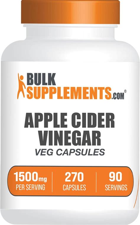 Bulksupplementscom Apple Cider Vinegar Capsules Acv Pills For Digestive And Heart