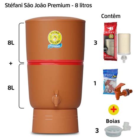 Filtro De Barro Para Gua S O Jo O Premium Litros Velas Boias